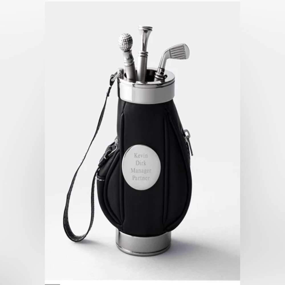 Things Remembered 4 piece golf bag writing set
